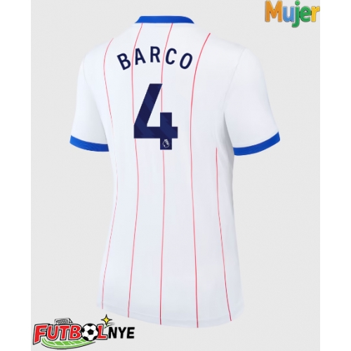 Camiseta Chelsea Valentin Barco #4 Tercera Equipación para mujer 2026-27 manga corta